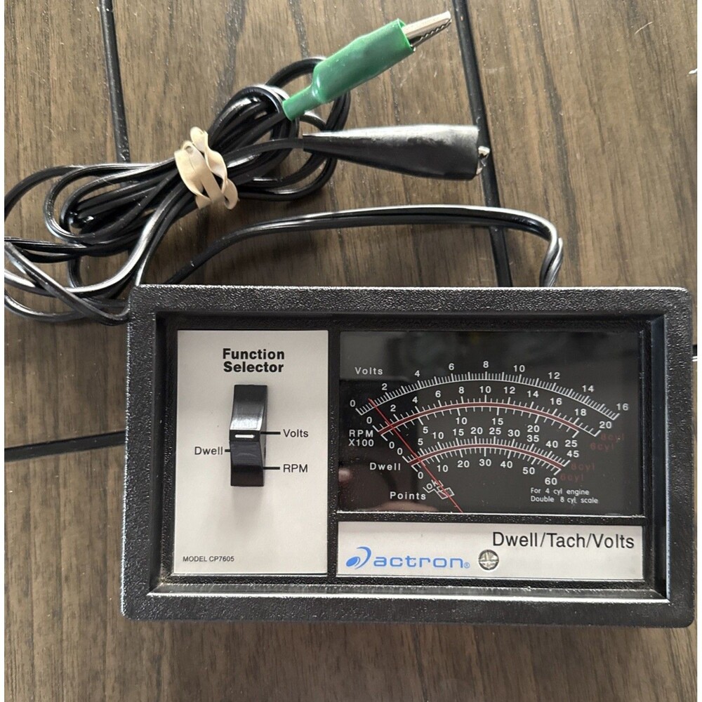 Actron CP7605 Dwell Meter Tachometer Voltmeter Analyzer, UNTESTED